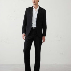 classic fit plainweave suit trouser