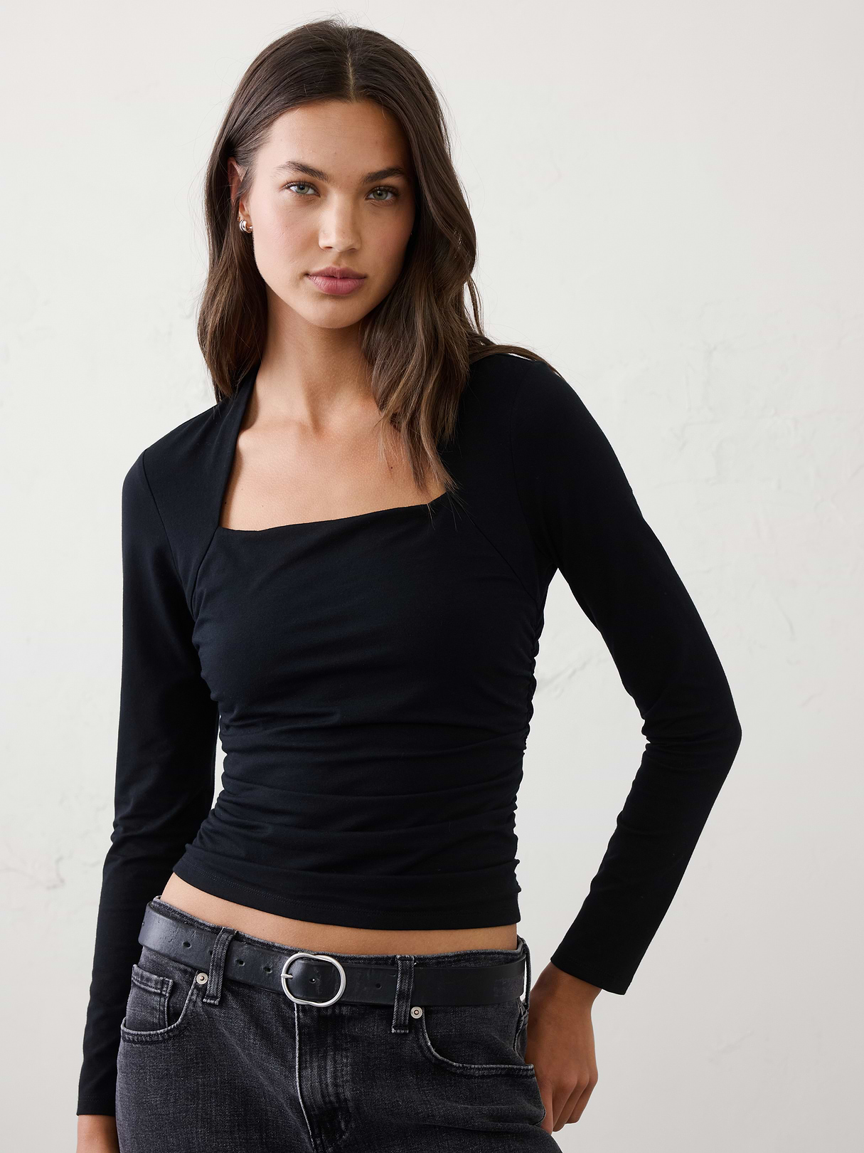 soft stretch square neck top soft stretch square neck top