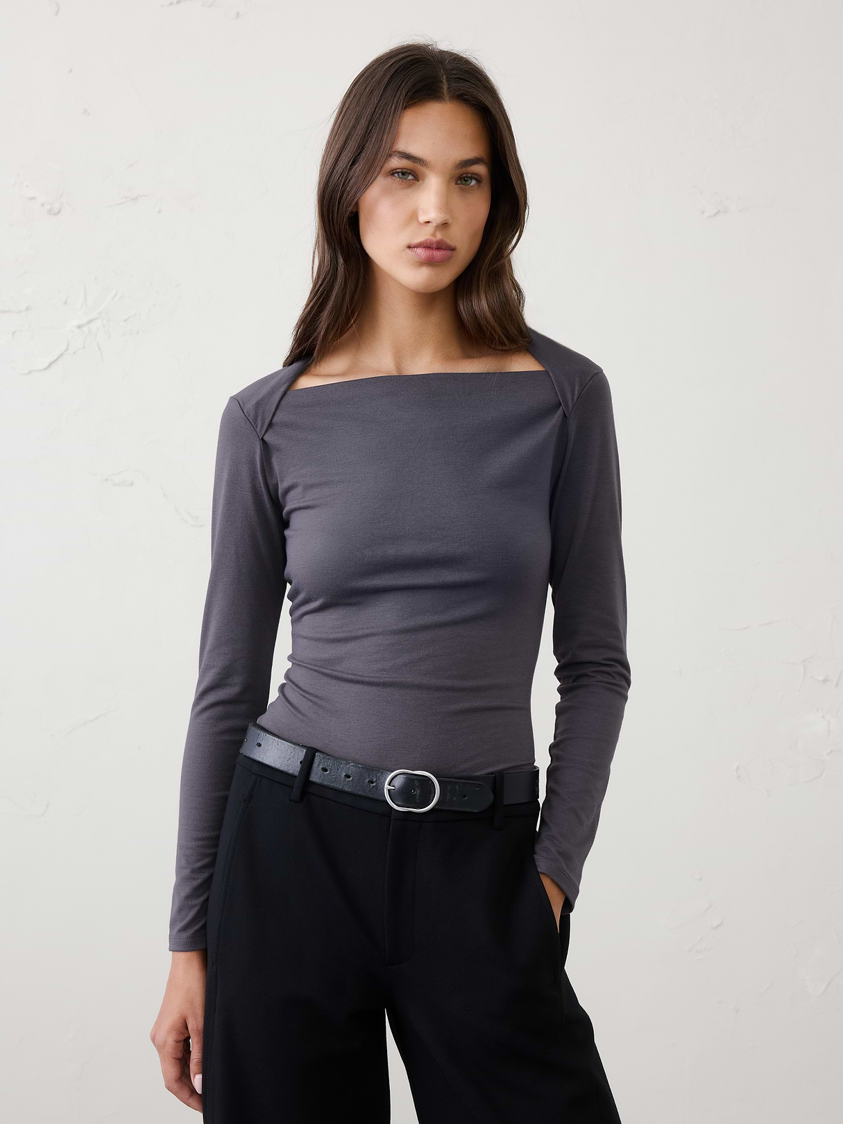 jersey straight neck t shirt jersey straight neck t shirt
