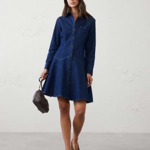 Витрина denim above knee dress