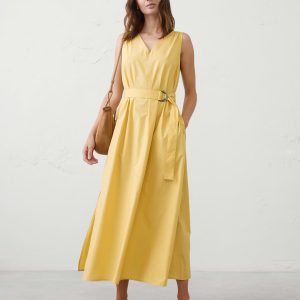 Витрина poplin belted maxi dress