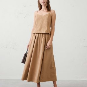 Витрина pleated swing cropped top