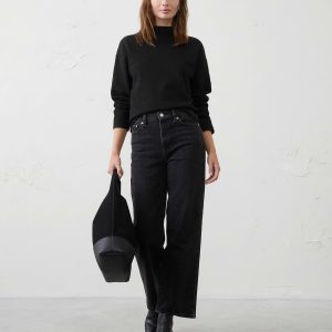 Витрина fleece mock neck sweatshirt