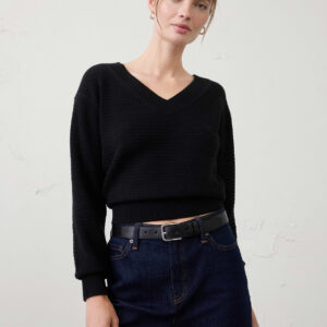 Витрина texture v neck sweater
