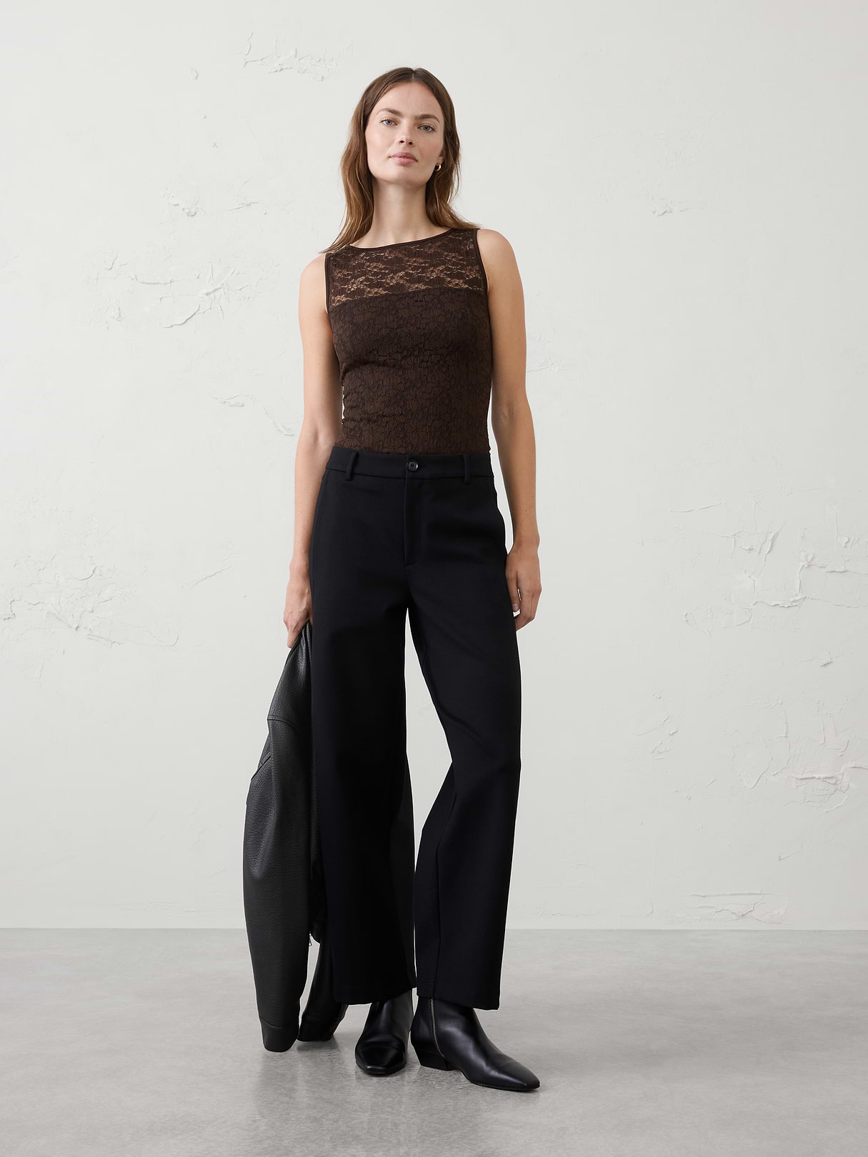 lace puckered top lace puckered top