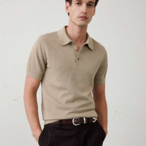 textured sweater polo
