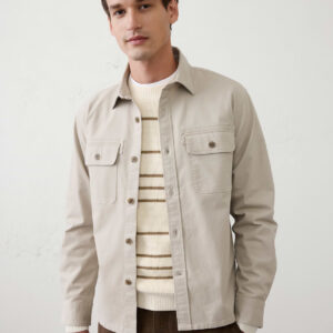 Витрина standard fit heritage cotton twill overshirt
