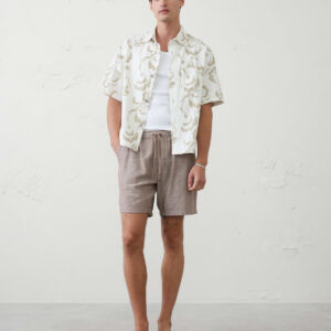 relaxed fit denim shirt