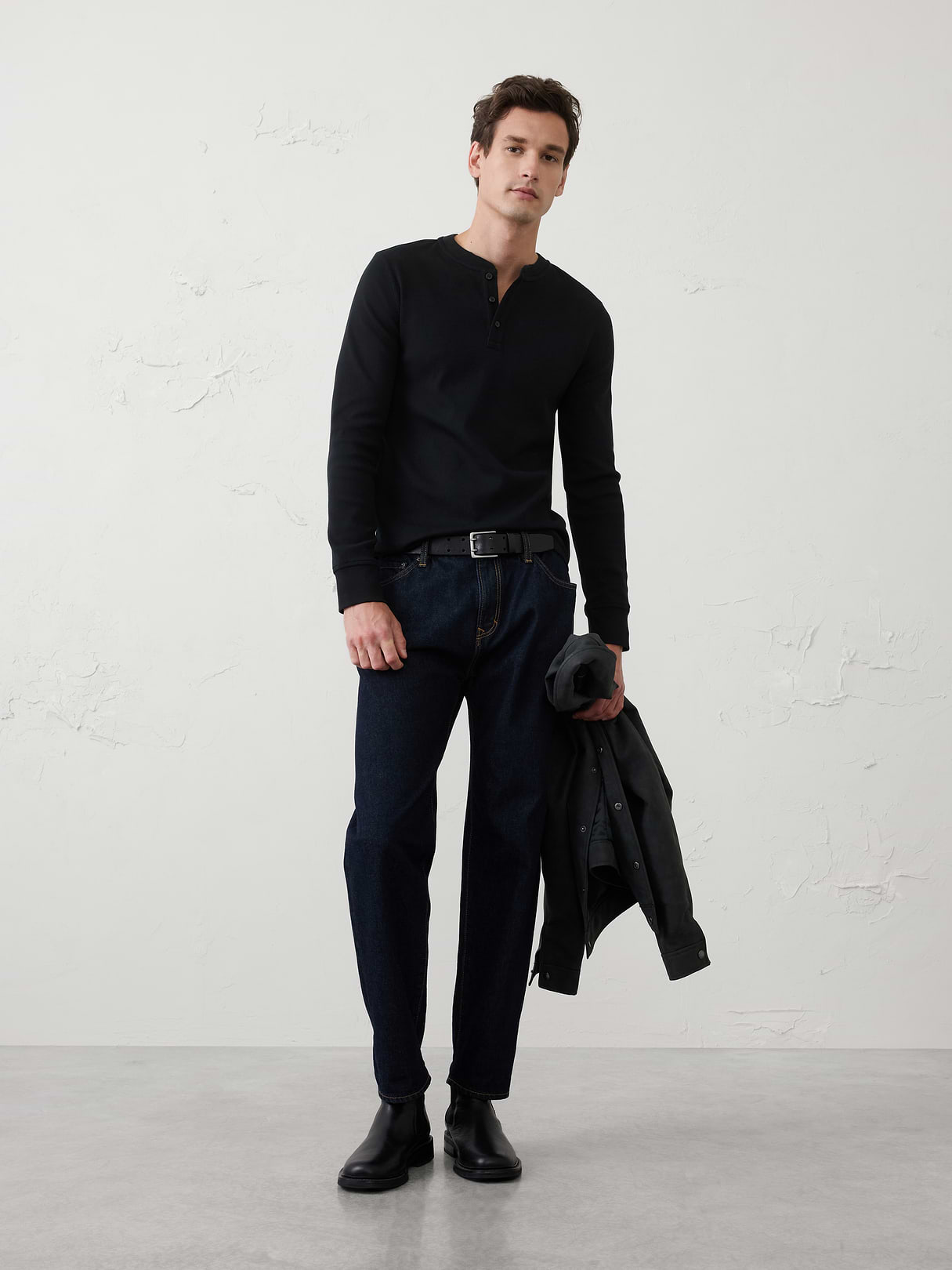 mini ribbed henley mini ribbed henley
