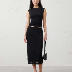 Витрина shirred mesh top