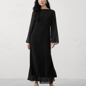 boatneck maxi dress