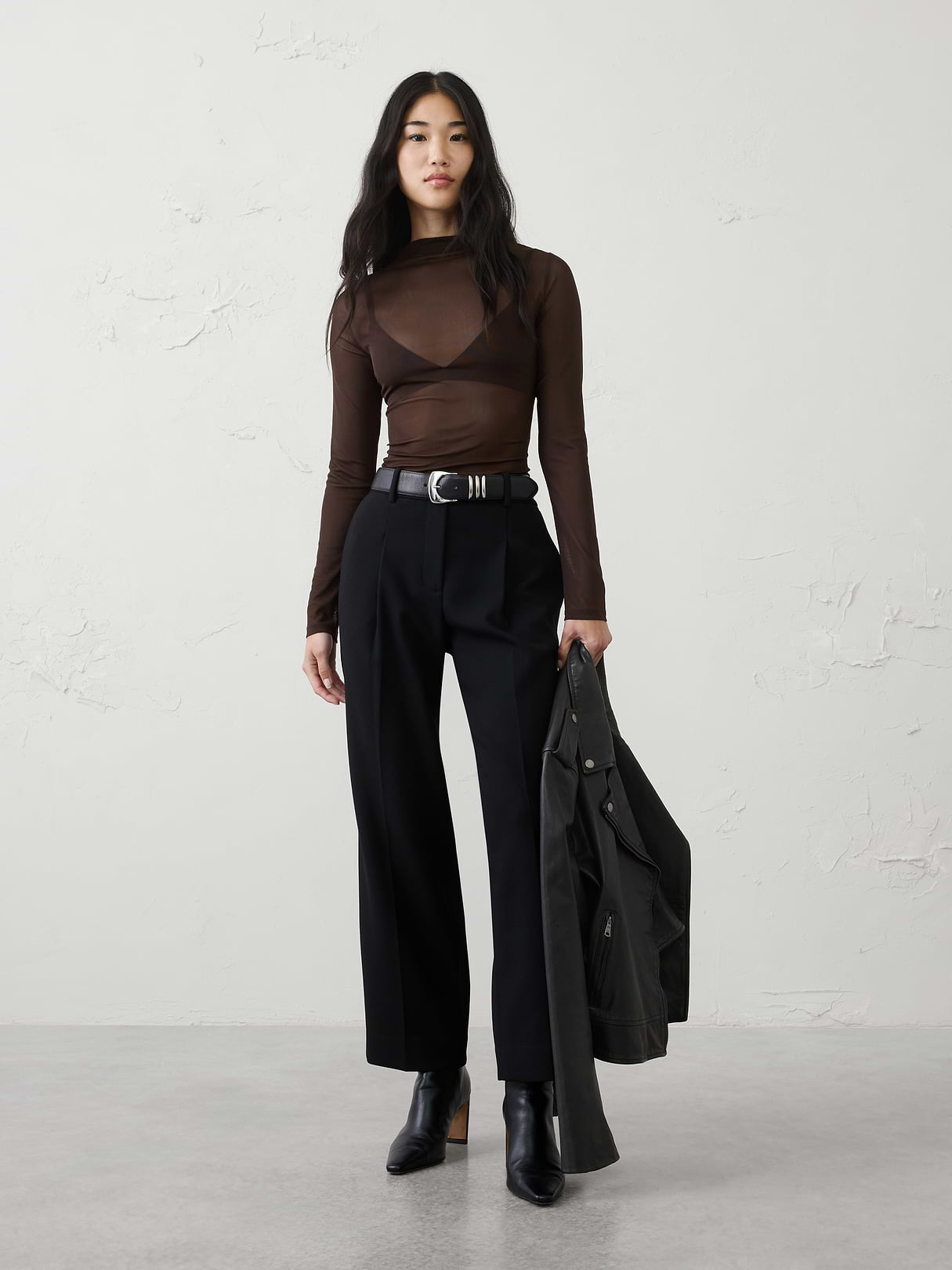 mesh mock neck top mesh mock neck top
