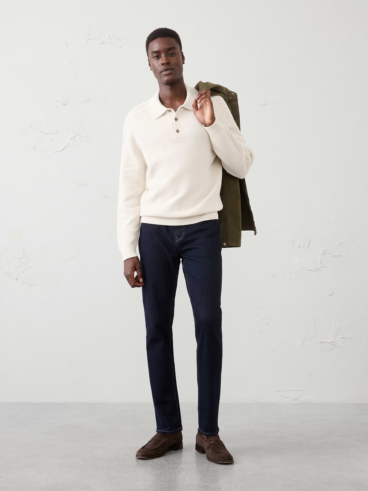 cable sweater polo cable sweater polo