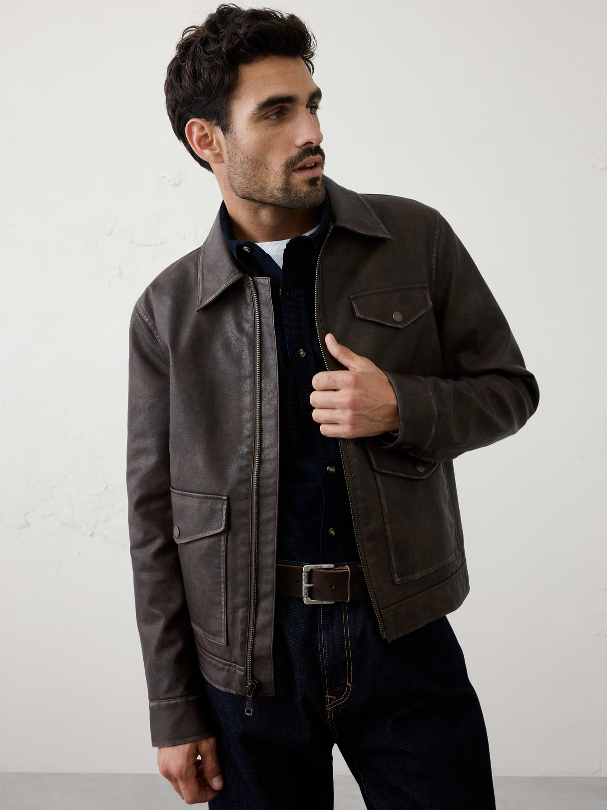 vegan leather zip jacket vegan leather zip jacket
