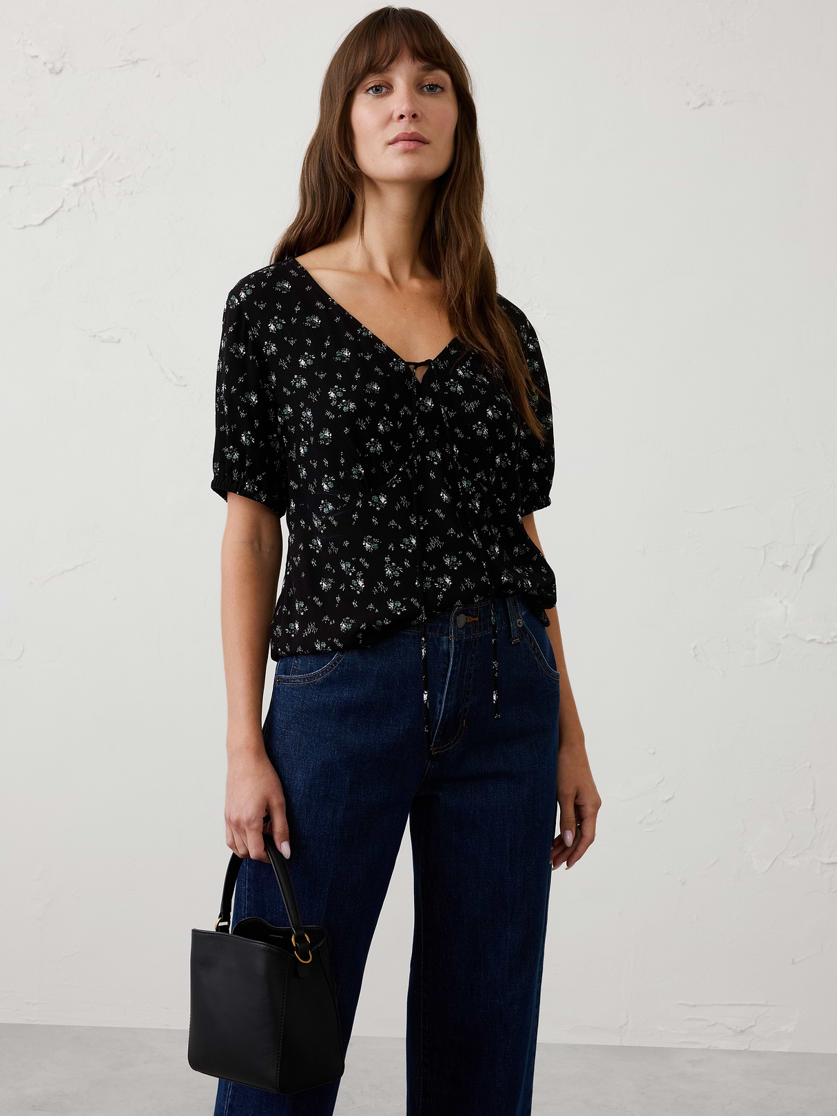 tie front peplum top tie front peplum top