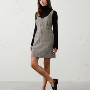 Витрина layering menswear mini shift dress