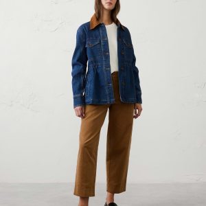 Витрина flannel lined denim jacket