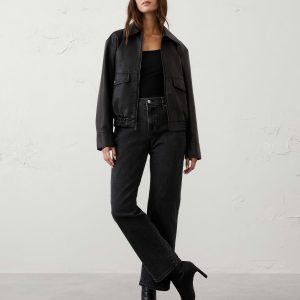 Витрина vegan leather bomber jacket