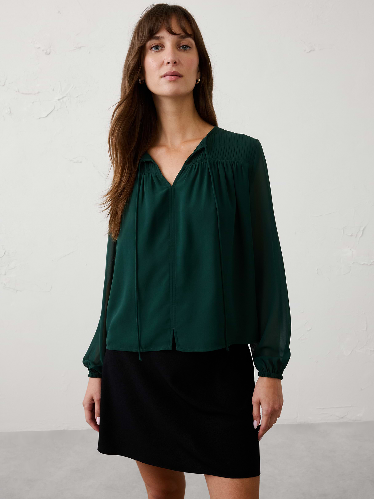 chiffon pleat release blouse chiffon pleat release blouse