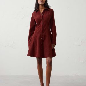 corduroy above knee dress