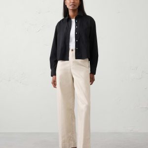 cotton cropped shirt