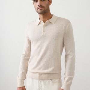 merino wool polo sweater