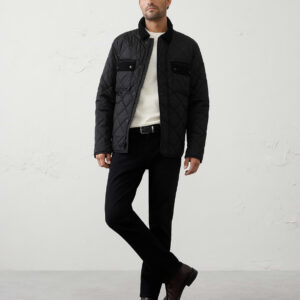 Витрина corduroy collar quilted jacket