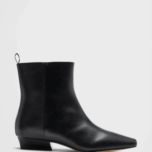 vegan leather short bootie