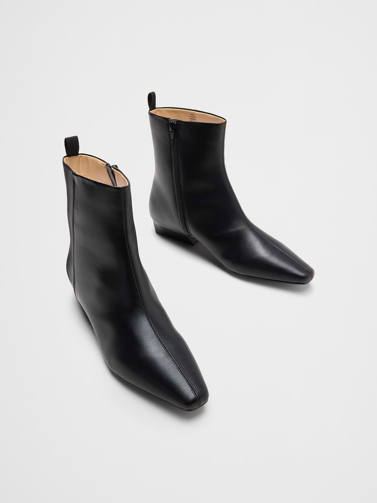 vegan leather short bootie vegan leather short bootie