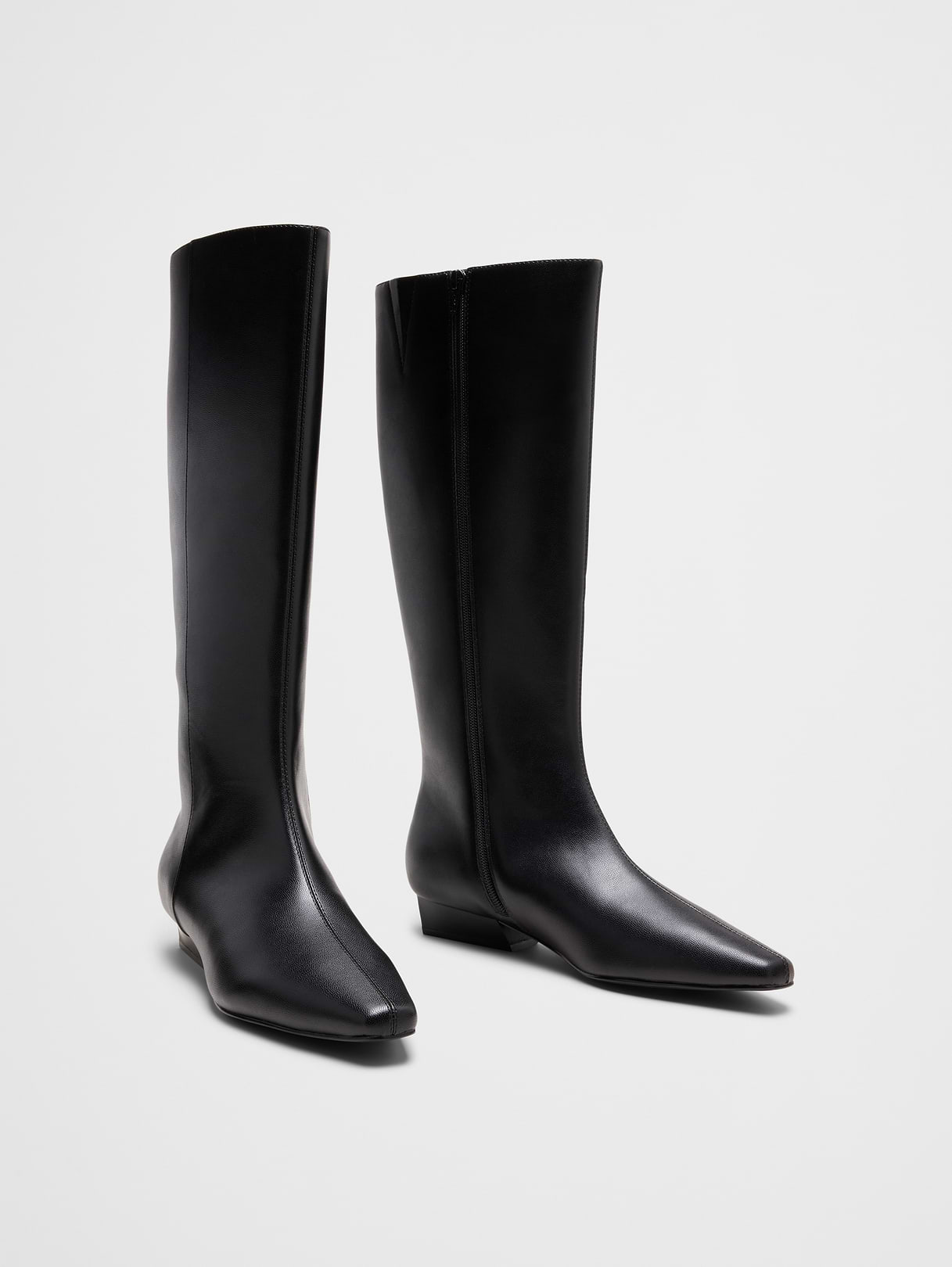 vegan leather suede tall boot vegan leather suede tall boot