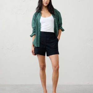 anyday linen blend high rise short