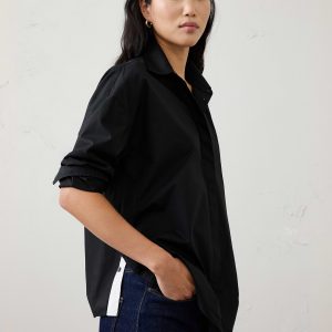 Витрина contrast twill shirt
