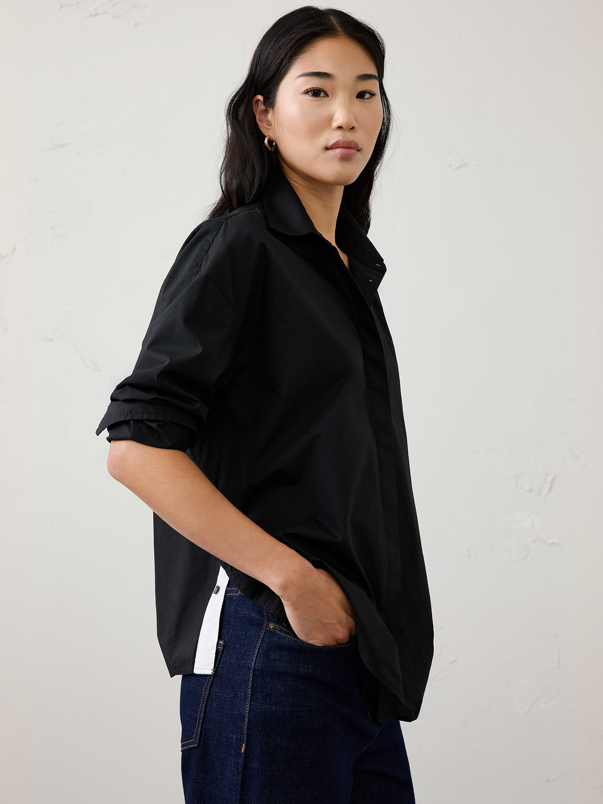 contrast twill shirt contrast twill shirt