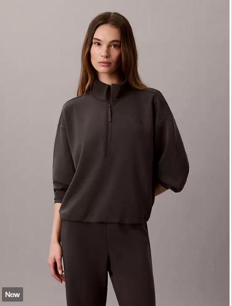 ultra soft knit 1/4 zip sweatshirt