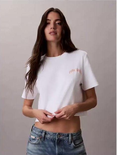 heritage classic cropped t shirt