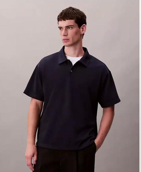 cotton blend pique classic polo shirt