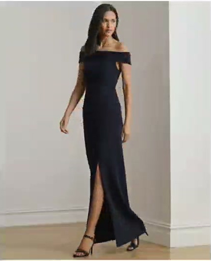 lauren ralph lauren — off the shoulder gown lauren ralph lauren — off the shoulder gown