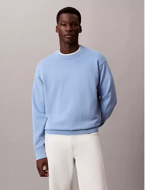 smooth cotton easy sweater