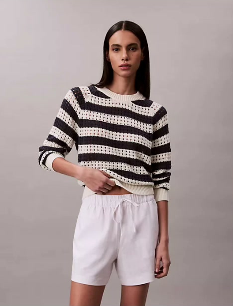 open stitch sweater