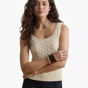 lauren ralph lauren — women's slim fit sleeveless sweater