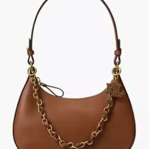 lauren ralph lauren — marcy medium leather shoulder bag