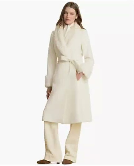 lauren ralph lauren — women's wool blend wrap coat lauren ralph lauren — women's wool blend wrap coat