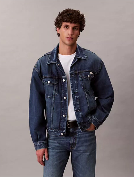 90s denim trucker jacket