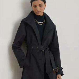 lauren ralph lauren — women's single breasted belted trench coat