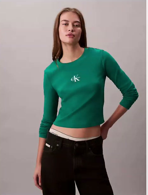 monologo long sleeve baby tee