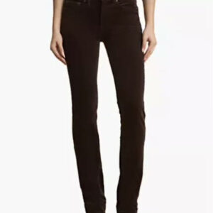 lauren ralph lauren — women's mid rise slim straight corduroy pants