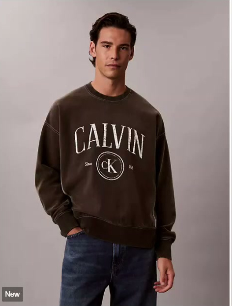 terry logo graphic relaxed sweatshirt