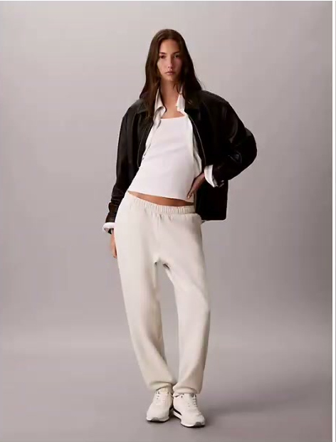 monogram fleece joggers