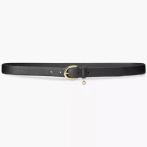 women's charm crosshatch leather belt