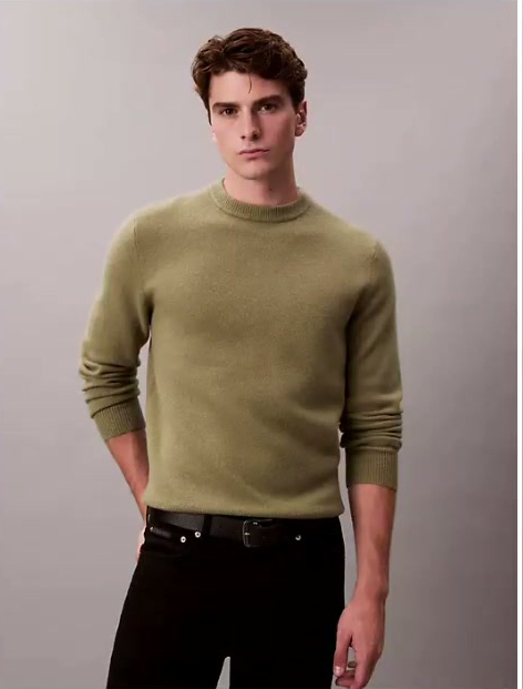 merino wool relaxed sweater